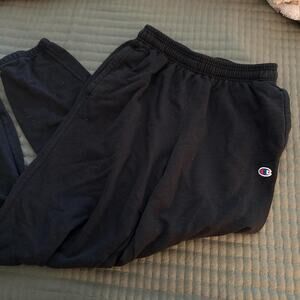 Black champion sweatpants with a